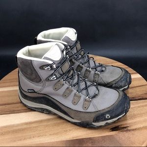 Oboz Womens Juniper Brown Leather Round Toe Lace Up Ankle Hiking Boots Size 9.5